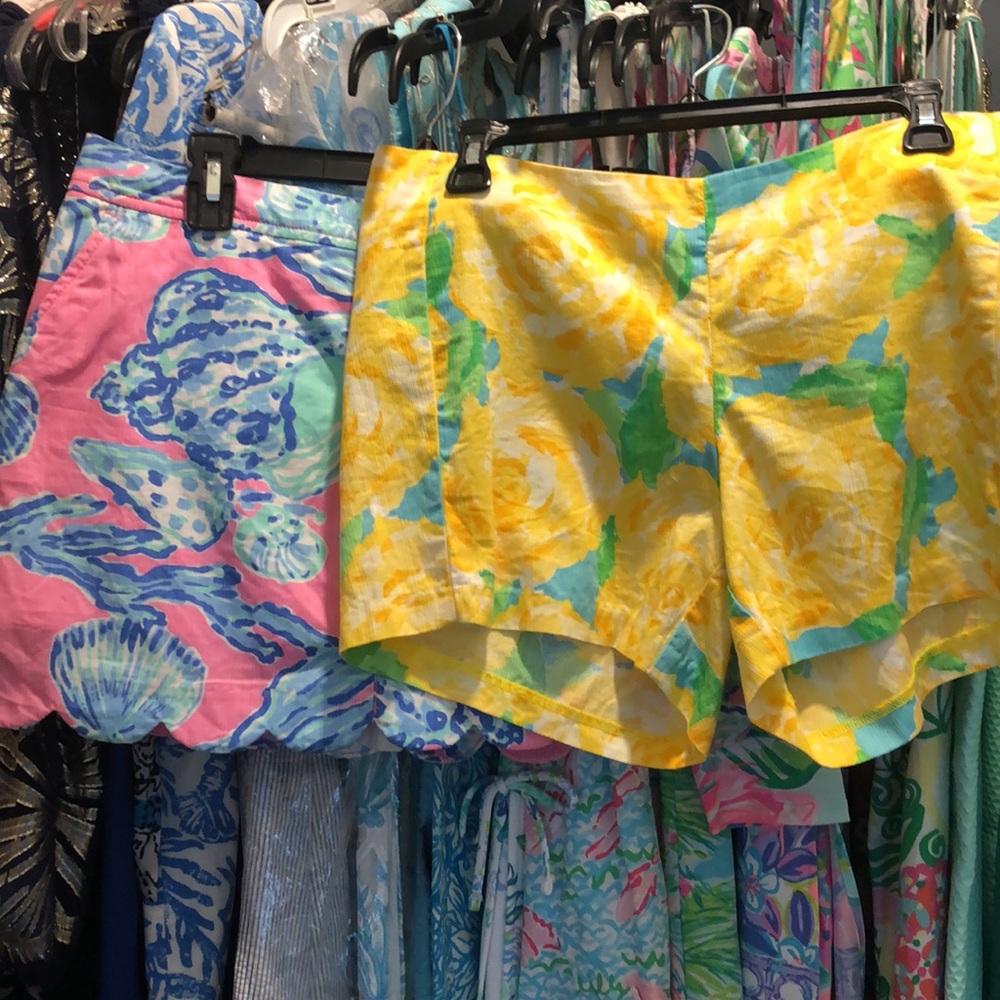 Lot of Lilly Pulitzer skort and shorts, both size 8.